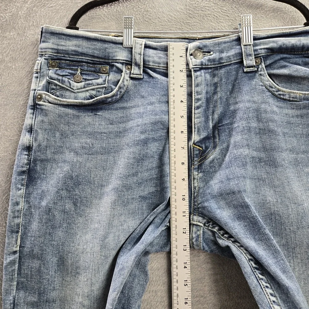 True Religion Men Jeans‎ 38 Blue Denim Ricky Button 33